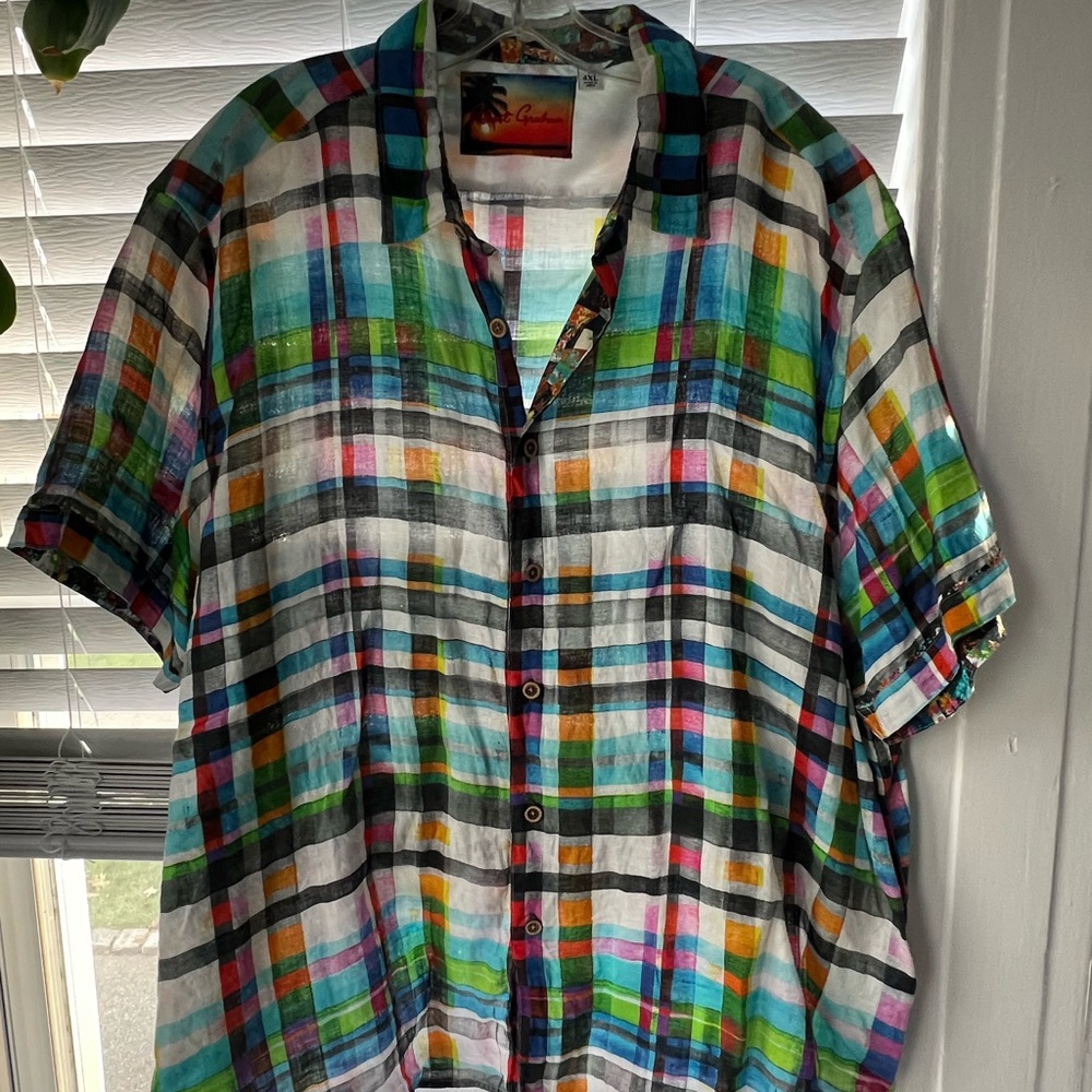 Robert Graham Multicolor Plaid Button Down Shirt